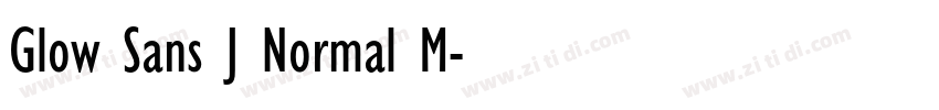 Glow Sans J Normal M字体转换